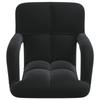 Adjustable Floor Chair Black Velvet