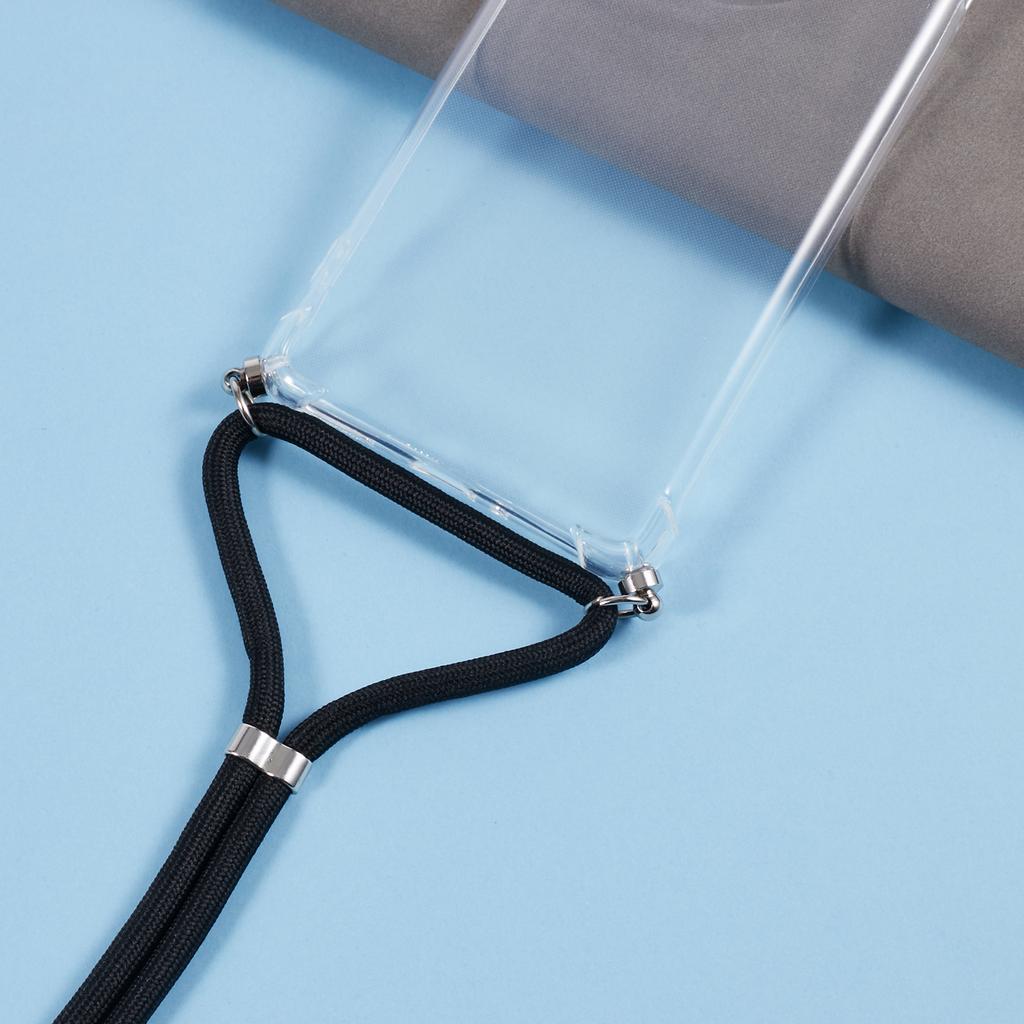 For OnePlus 12 5G Clear Case Soft TPU Corner Protection Phone Cover with Lanyard