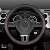 Universal Leather Steering Wheel Cover VW Golf Jetta Passat Tiguan Lavida Tharu All-Season Sport Style