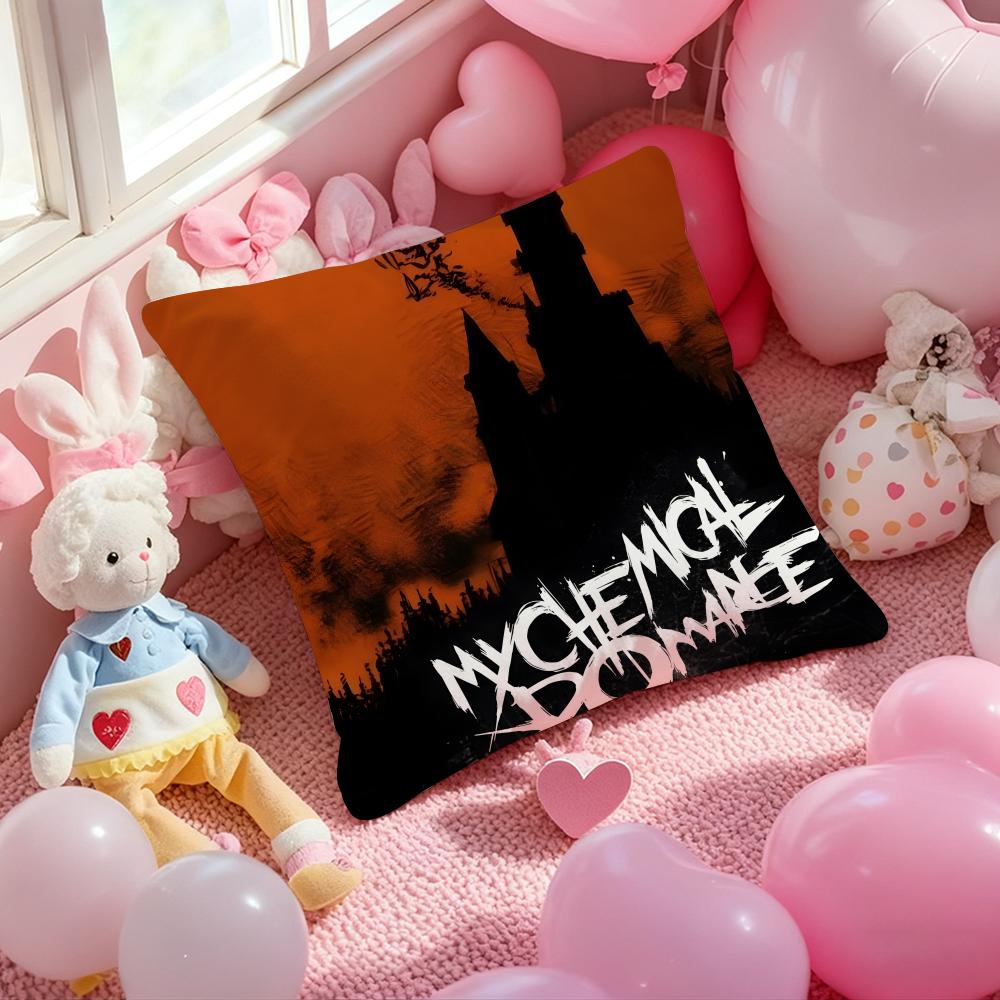 Band My C-Chemical RomanceS Cushion Cover Pattern Printed Pillowcase for Living Room Sofa Cushion Cover & Bedroom Decor