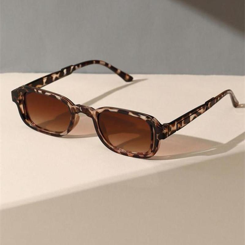 Luxurious Rectangle Sunglasses Women Oval Vintage Brand Designer Square Sun Glasses UV400 Men Shades Female Eyewear Anti-glare