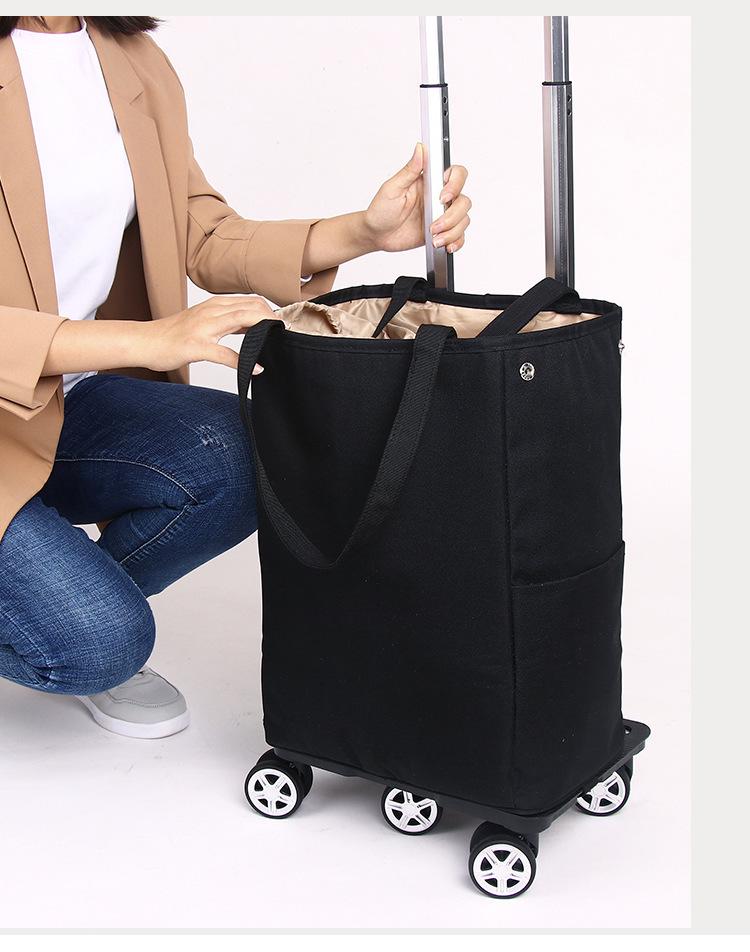 Lightweight Folding Insulated Shopping Cart for Groceries and Home
