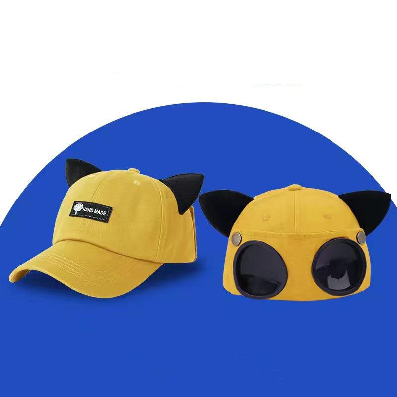 Baseball Cap Cool And Unique Sunglasses Reversible Baseball Cap Niche Cat Ear Hat