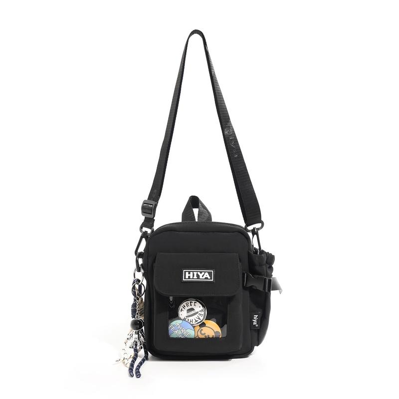 Unisex Nylon Crossbody Bag Multi Pocket Casual Shoulder Handbag for Travel Work
