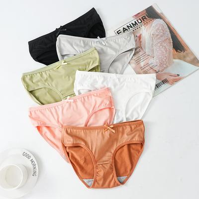 Braguitas Sin Costuras para Mujer Color Sólido Transpirables Ropa Interior de Cintura Media Braguitas para Niñas Sexy Lindas Ropa Interior Braguitas