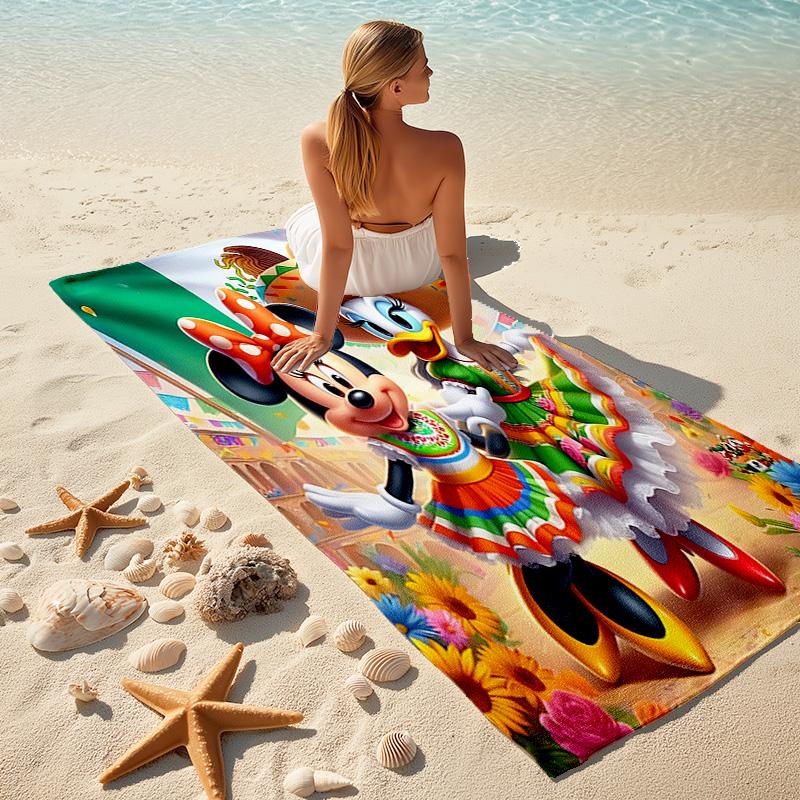 1pc Mickey Minnie Mexico Microfiber Beach Towels Quick Dry Towel Sand Beach Towels Pool for Travel Swim Pool. S072101180
