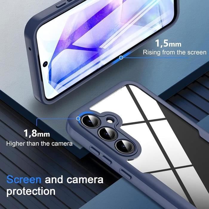 Coque - BOOLING - pour Samsung Galaxy S25 Ultra - Protection Antichoc 360° - Bleu Marine