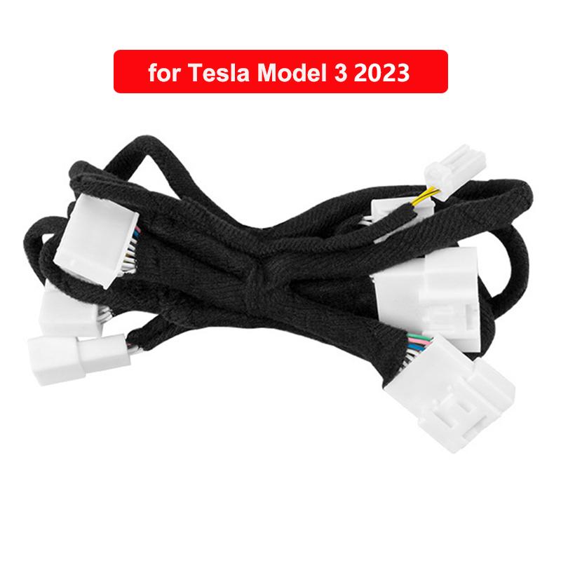 Tesla Model 3-ისთვის 2017-2023 ინტერიერის მოდიფიკაცია აუდიო აქტივაცია განახლება 8 ლიტრი 14 მანქანის დინამიკი საკაბელო მუსიკა მანქანის აქსესუარები