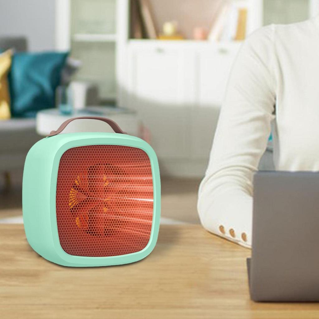 Încălzitor portabil Ventilator din ceramică Economisire de energie în condiții de siguranță Termostat de cameră liniștit pentru interior Birou Baie 220V 500w Priză UE