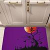 1PC Halloween Bats Kitchen Rug Non-Slip Door Mat Pop design Bathroom Rug Bath Mat Carpet for Home Sink Laundry Decor