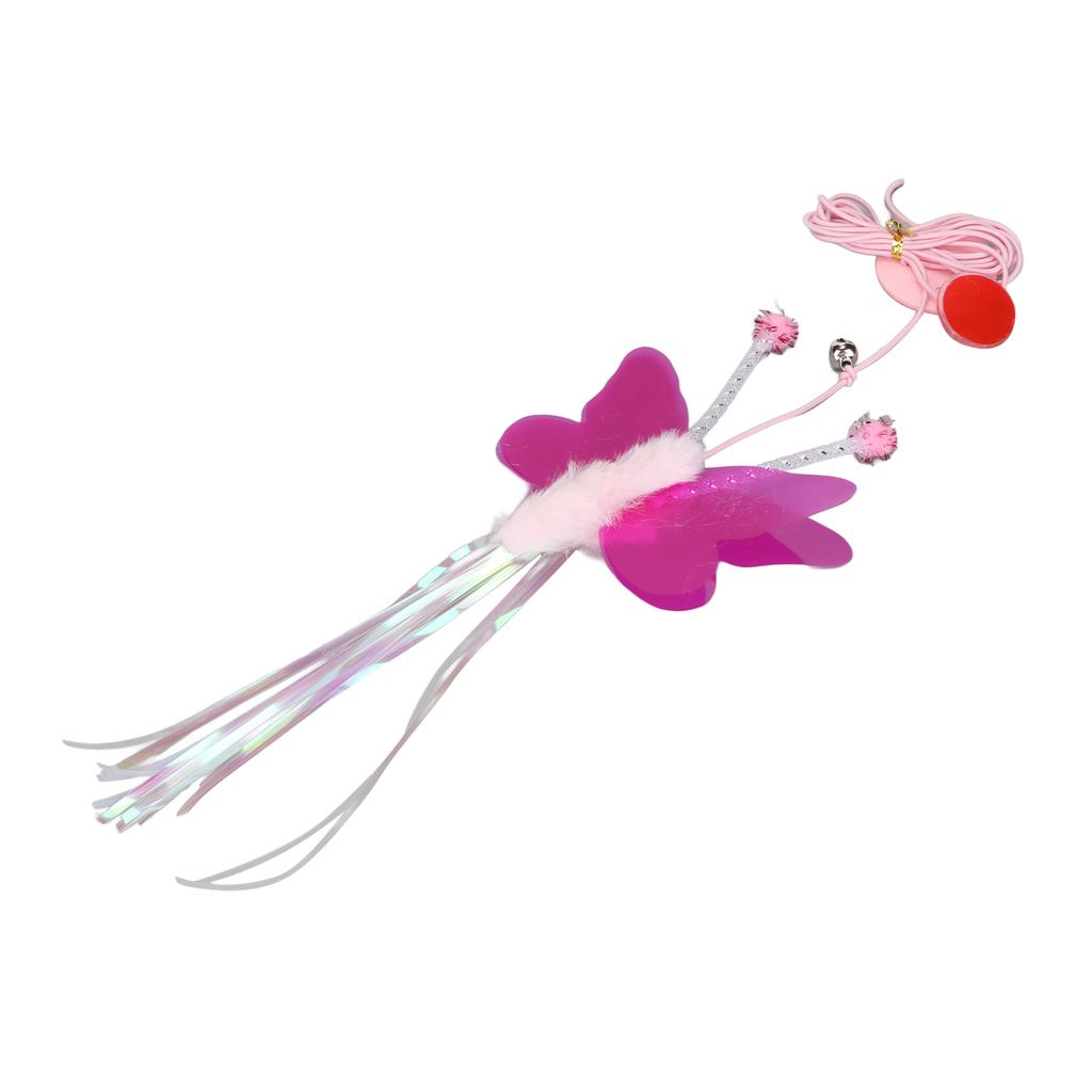 Cat Interactive Toys Retractable Adjustable Elastic Rope Hanging Cat Toy for Pets Cats Butterfly