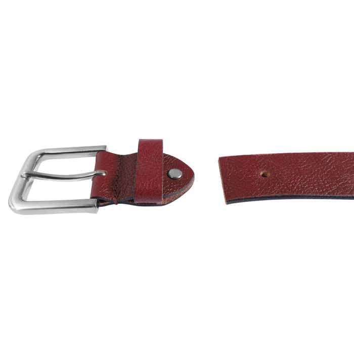 Belt - LEONARDO VERRELLI - LV0046 - Genuine Leather - Red - 120 Cm
