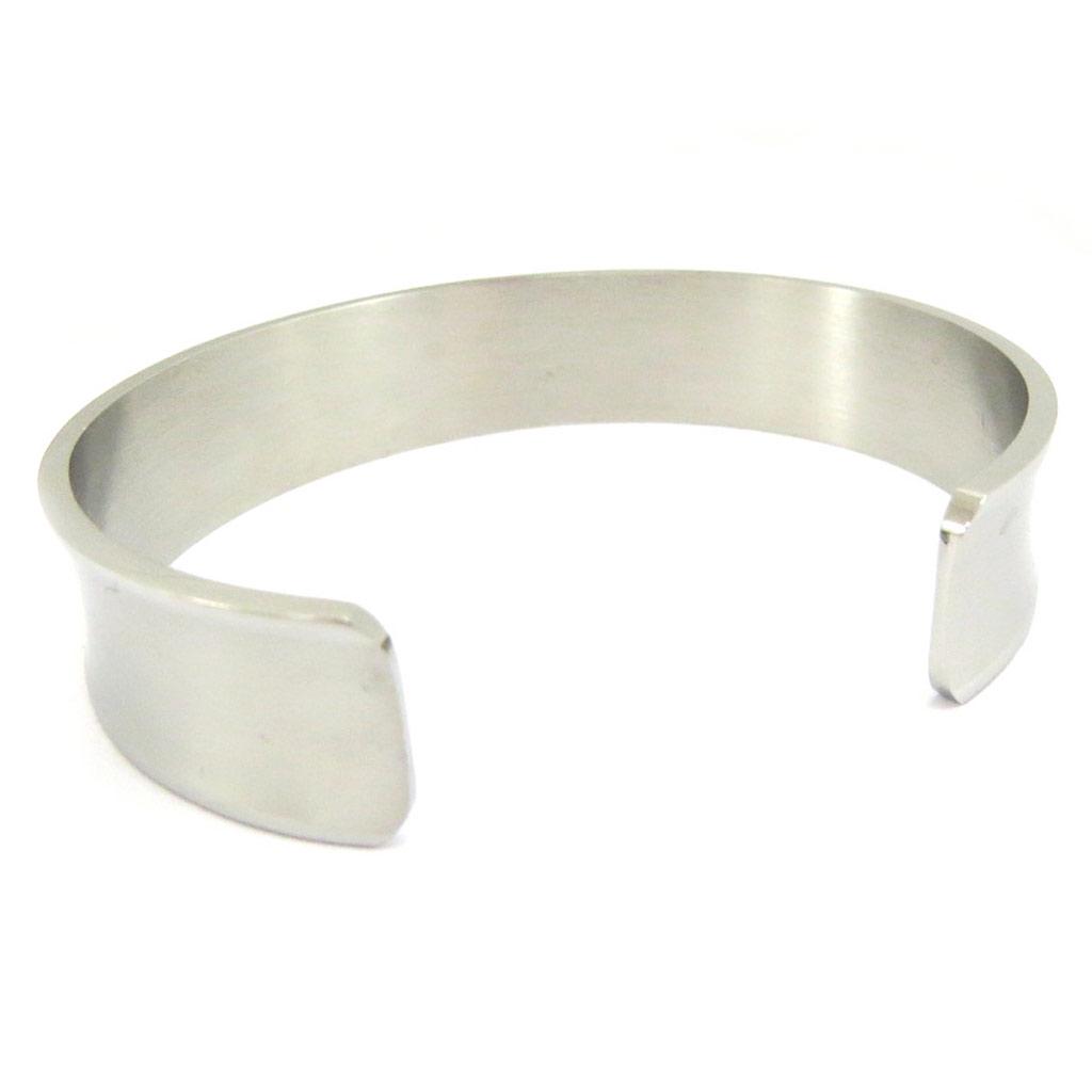 Les Trésors De Lily [G7824] - Silver 'Choreography' Steel Bracelet - 14 Mm