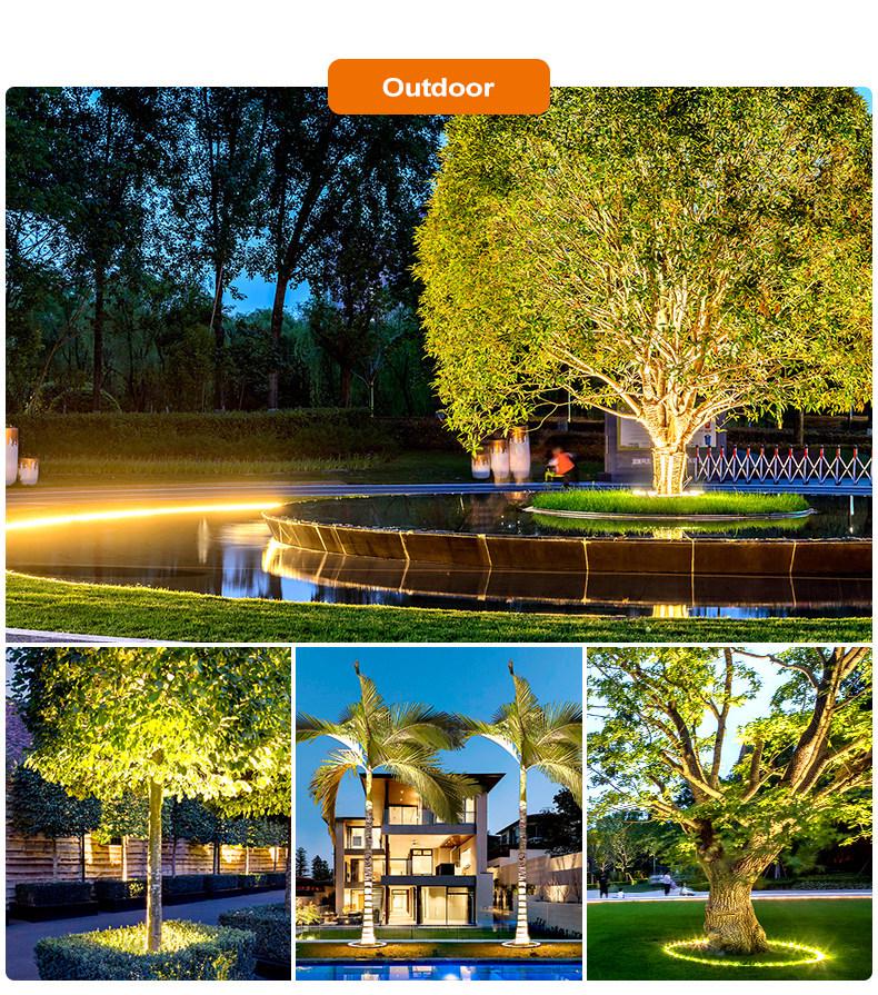 Solar-Baumkletter-Scheinwerfer: Wasserdichte Outdoor Gartenstab-Leuchten für Hof und Landschaft