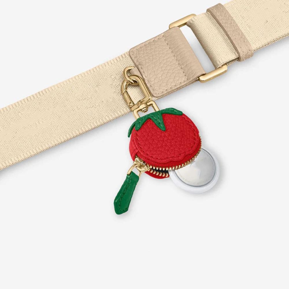 

Zipper PU Leather Pendant Cute Fruit Keychain Mini Earphone Bag Women Style 2