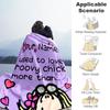 1PC Groovy Chick Custom Name Patterned Flannel Blanket Suitable For All Seasons For Home Decor Warmth And Comfort Gifts Holiday Present
