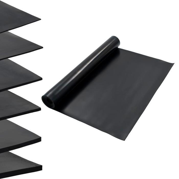 VidaXL Tapis Revêtement de Sol Intérieur Maison Garage Bureau Atelier Salle de Sport Caoutchouc Antidérapant 1,2x5 m 3 mm 143960