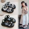 Fashion Versatile Girls' Shoes Summer New Kids Sandals Comfor Non Slip Child Beach Shoes Soft Soled Lightwe Women's Sandals