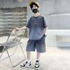Boys' Summer Two-Piece Outfit Children's Short-Sleeved Street Style Two-piece Set