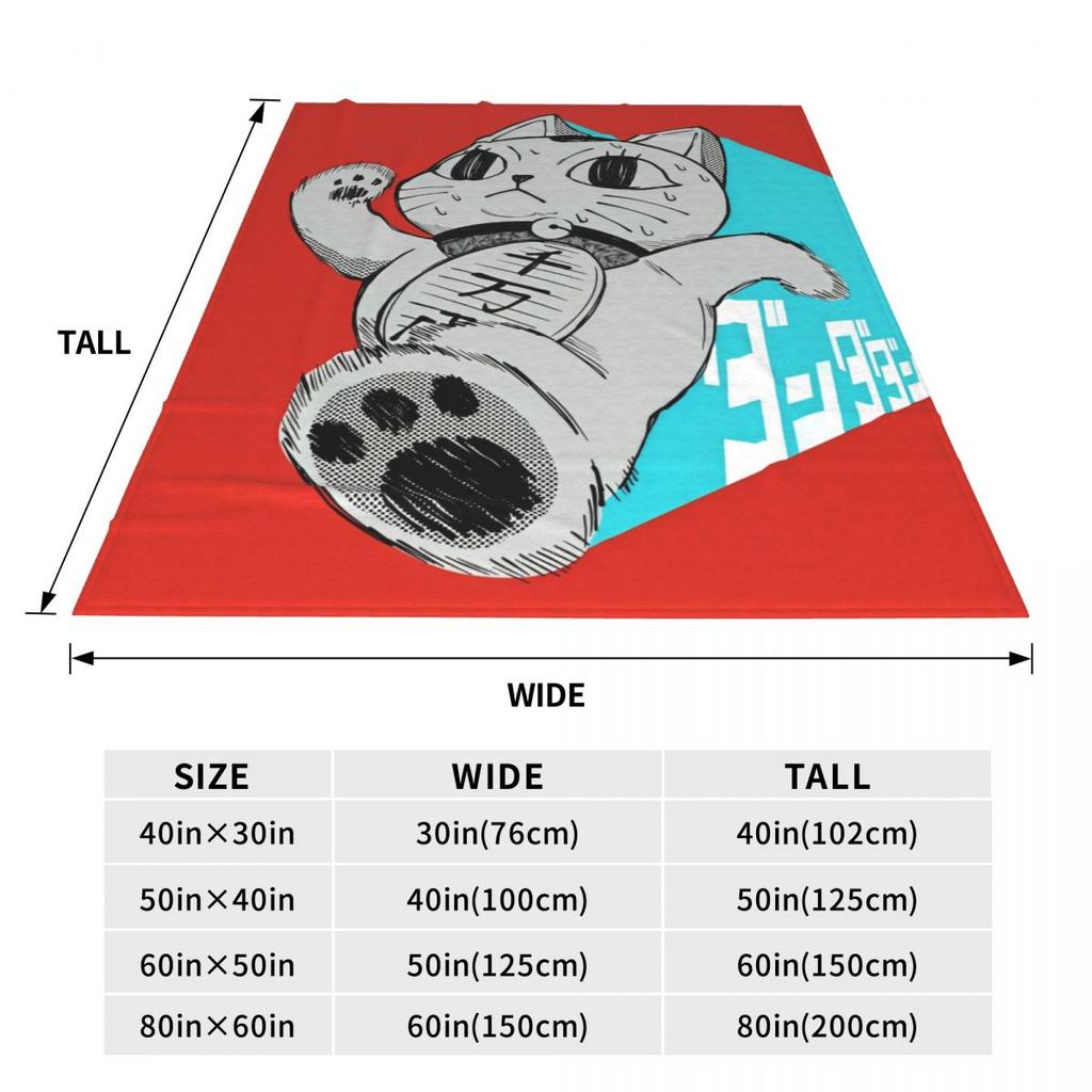 Cartoon Manga Dandadan Flannel Throw Blanket Turbo Granny Blanket for Bed Bedroom Ultra-Soft Bedding Throws