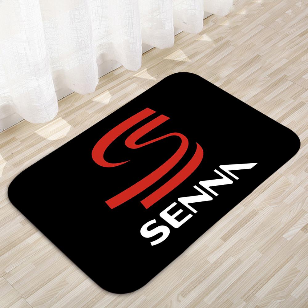Ayrton Senna logo Floor Mats Home Carpet Door Mats Modern Decor Carpet  Anti-Slip Floor Mats 494 40cmx60cm