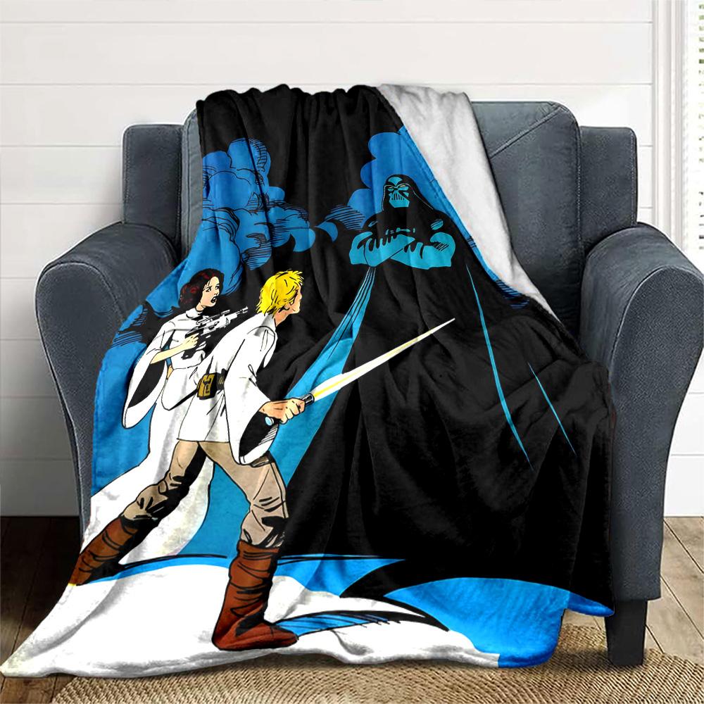 Star Wars Blanket Durable Comfort Great for Picnics Bedding Office All-Season Use Playful Design Perfect Gift for Relatives and Friends