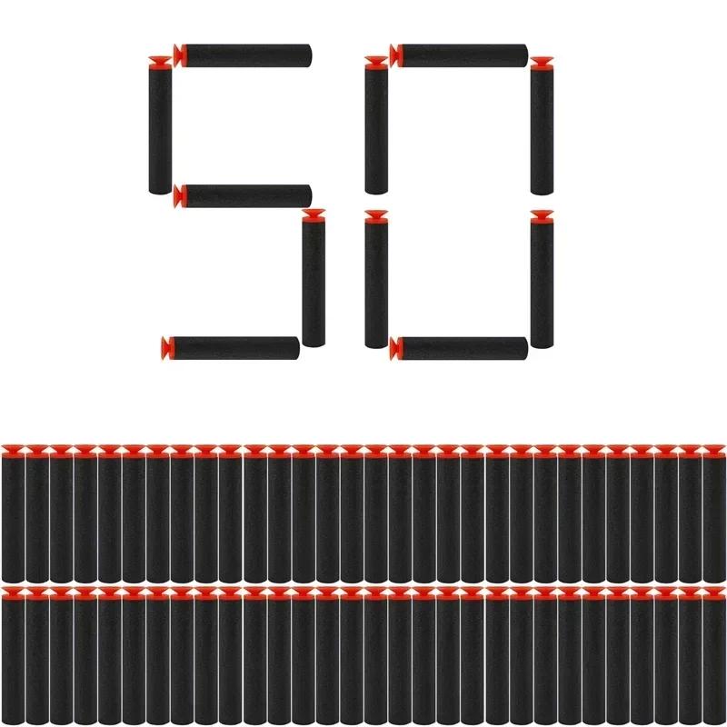 Black Sucker Head Bullets 7.2cm for N-strike Elite Series Blasters Foam EVA Refill Darts Kids Toy Guns Accessories