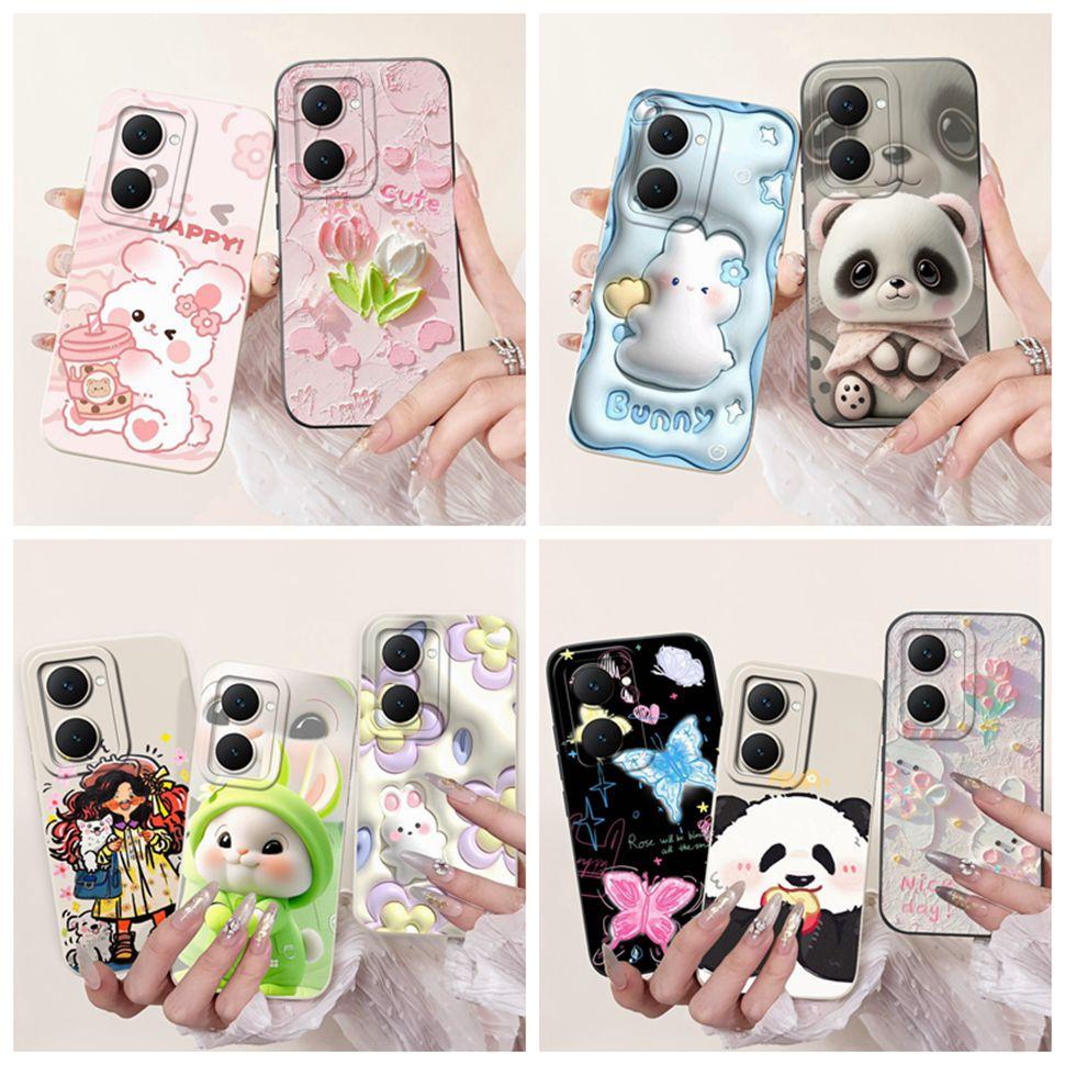 Fashion Painted Cover For Vivo Y03 Case Silicone Soft Slim Fundas For Vivo Y03 Y03T Y18 Y18i Y28s 4G Phone Cases Bags 6.56"