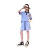 Flickors Sommar 2024 Casual Pikétröja & Shorts Set - Kortärmad, Tvådelad för Barn