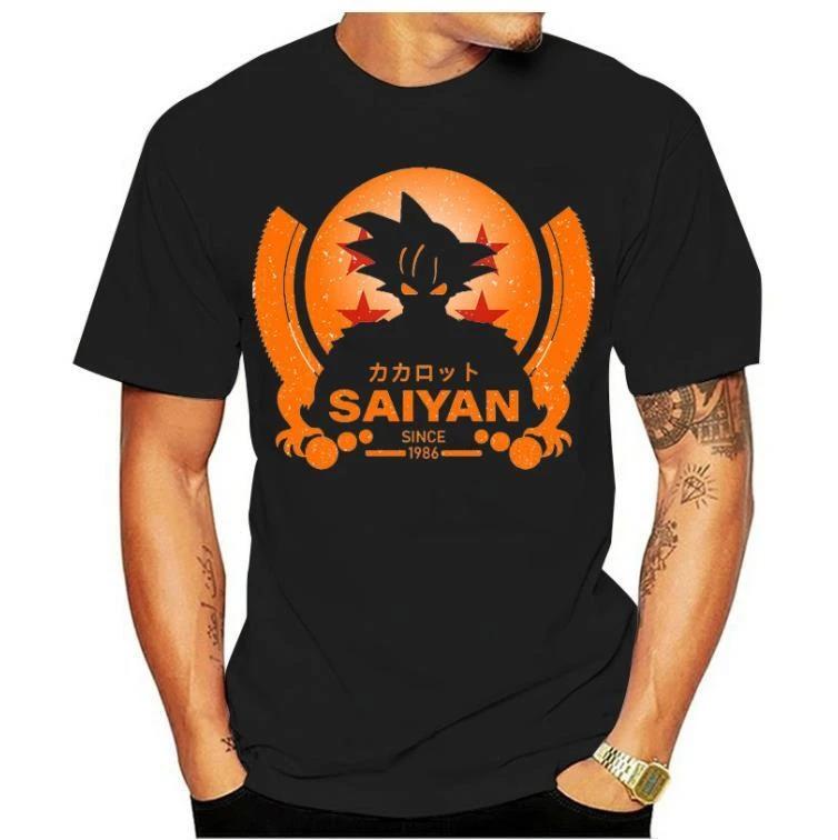 Dragonball Z Cosplay Anime Manga T-Shirt Tee Costumes Black Polyester S