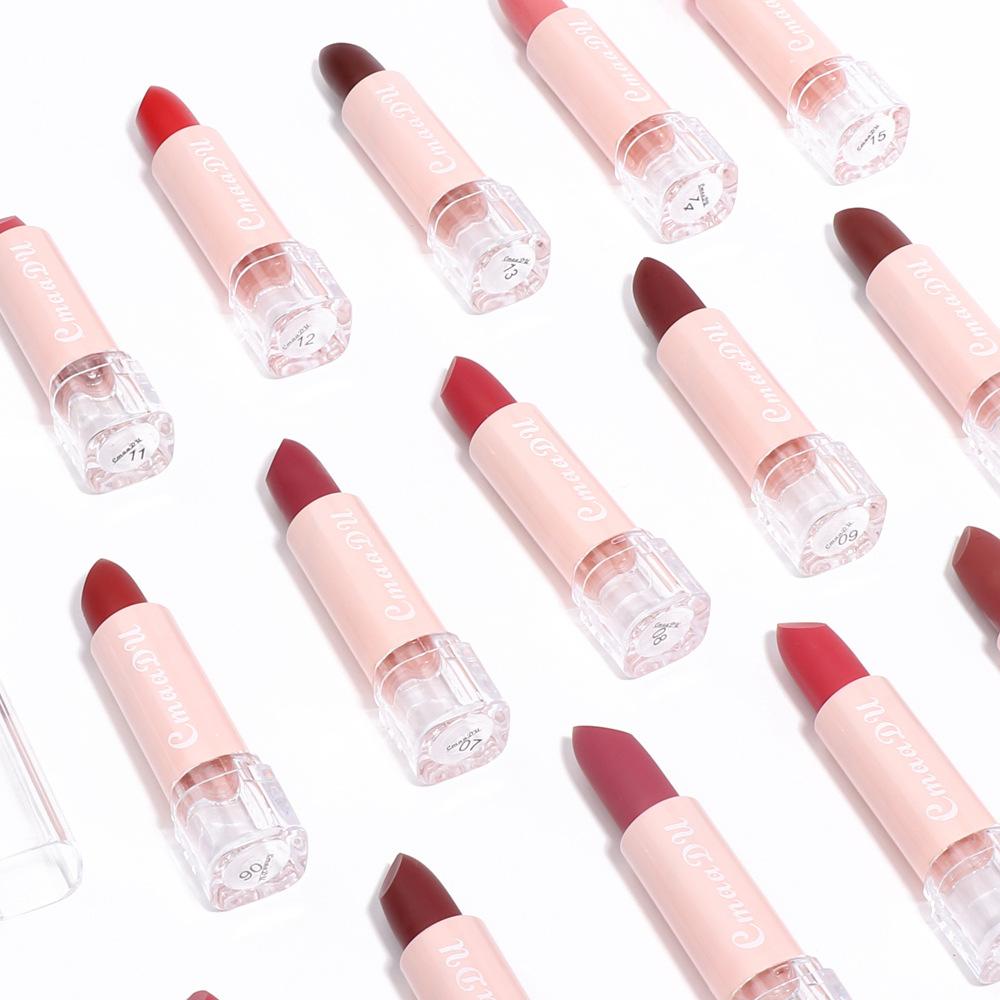15 kolorów matowe szminki wodoodporne, długotrwałe seksowne czerwone pomadki do ust makijaż brązowe aksamitne pigmenty odcień ust Profissional Cosmetic