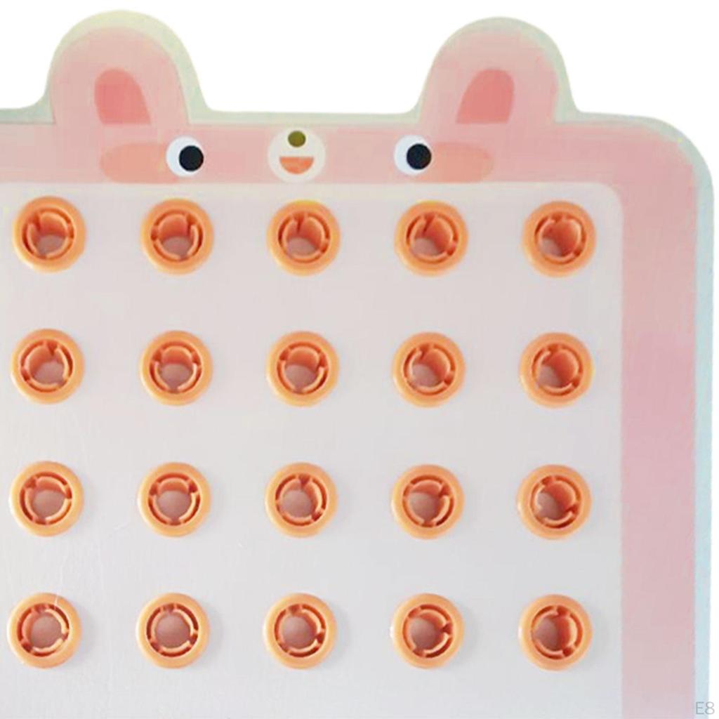 Lacing Threading Toy with Cards, Educational Teaching Aids Cartoon Playing Game for Baby Age
