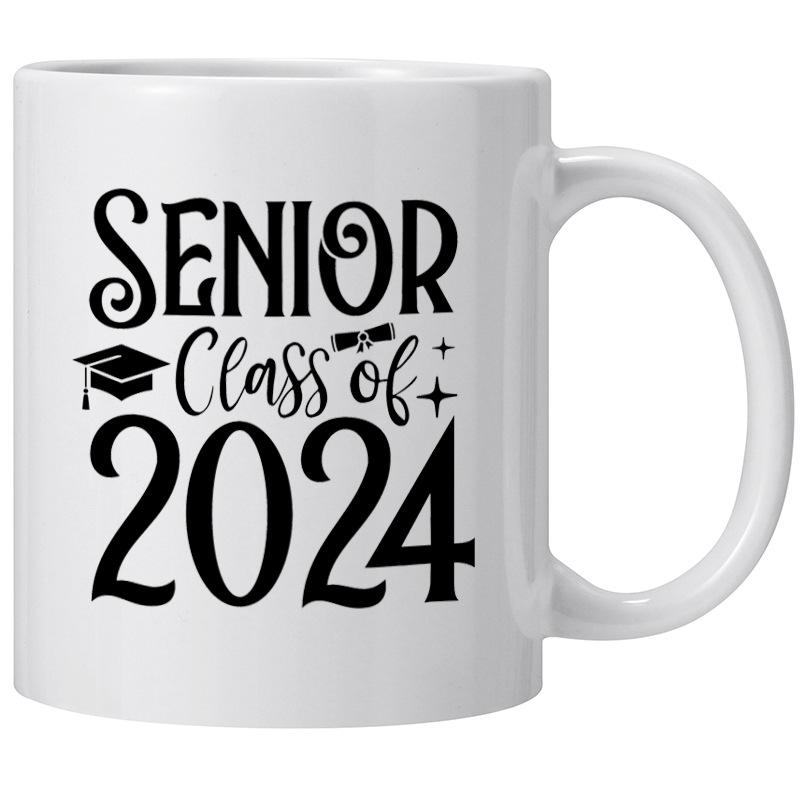 

New Graduate Graduation Season Class Of Senior Ceramic Coffee Mug Water Cup Degree 301-400ml