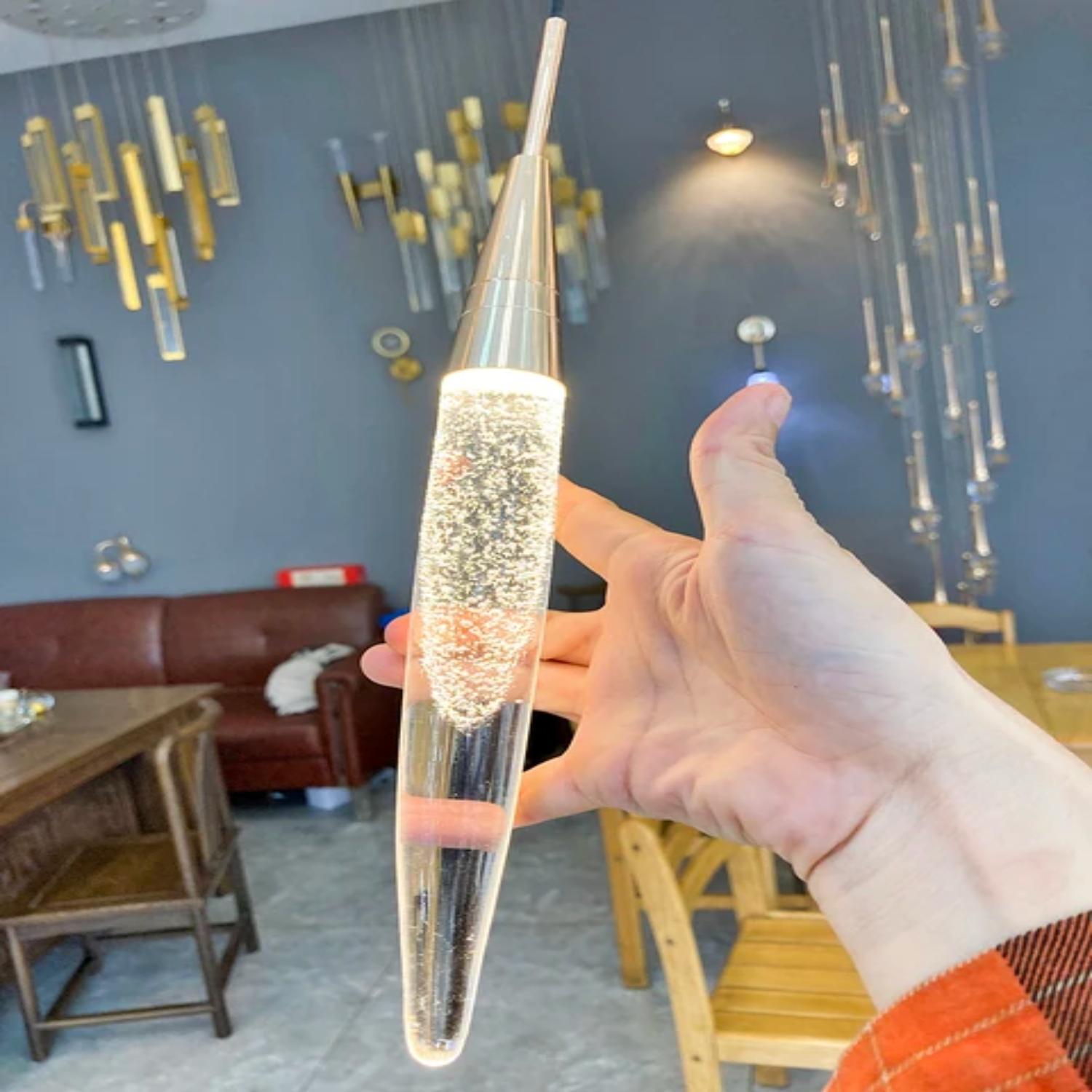 

Новые роскошные хрустальные люстры в скандинавском стиле — современный и минималистичный дизайн, идеально подходящий для ресторанов, спален и прикроватных тумбочек. 110V