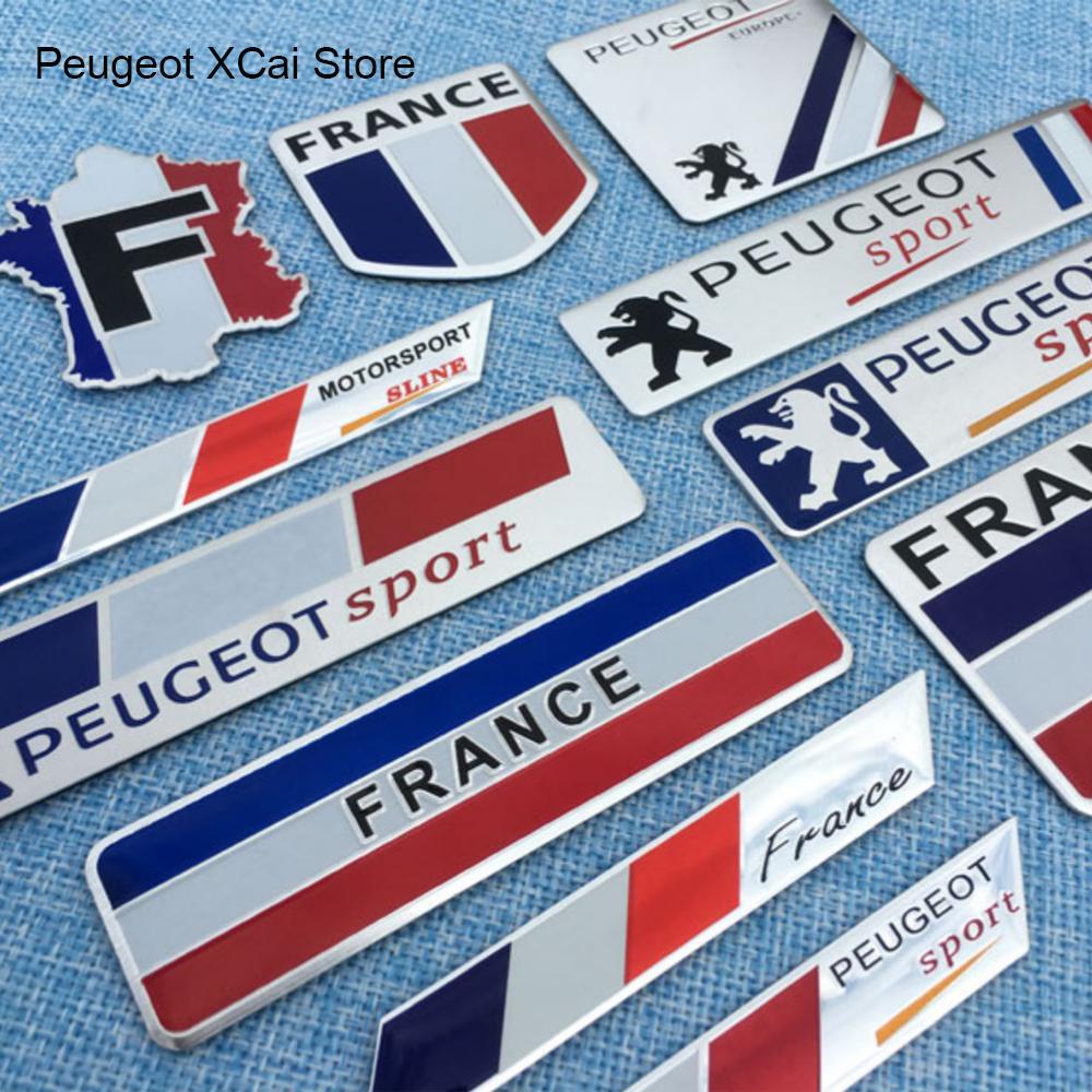 Suitable for Peugeot 408 508 RCZ 2008 3008 4007 4008 5008 206 207 301 307 308 GT fender side Aluminum YR sticker car accessories