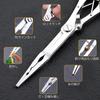 Haojiaho Long Nose Fishing Pliers Hook Remover, Split Ring Replacement, Line Cutter, Fishing Sinker Lock, and Locking Function Hook Out Pliers,