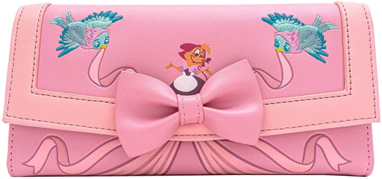 Длинный кошелек Disney, Подарок на День матери, Кошелек-клатч с клапаном «Платье Золушки 70-й юбилей», Милый и стильный, Loungefly