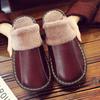 Unisex Genuine Leather Cowhide Slippers: Non-Slip, Warm Indoor Cotton Slippers for Autumn and Winter