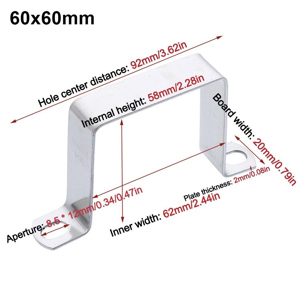 M-shaped U-shaped Square Rectangle Ohm Tube Card Saddle Clip Throat Hoop Horseback Hose Clamp  Tube