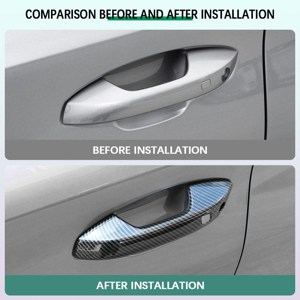 ABS Door Handle Protection Cover for BYD ATTO 3 ATTO3 2022 - 2024 Door Handles Protective Covers Trim Car Stickers