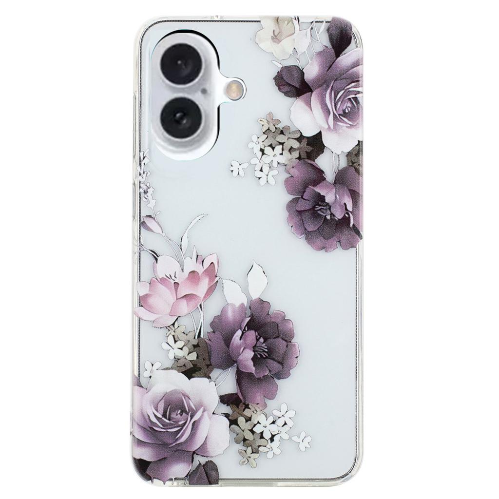 For iPhone 16 Case Pattern Printing Flexible TPU Mobile Phone Cover