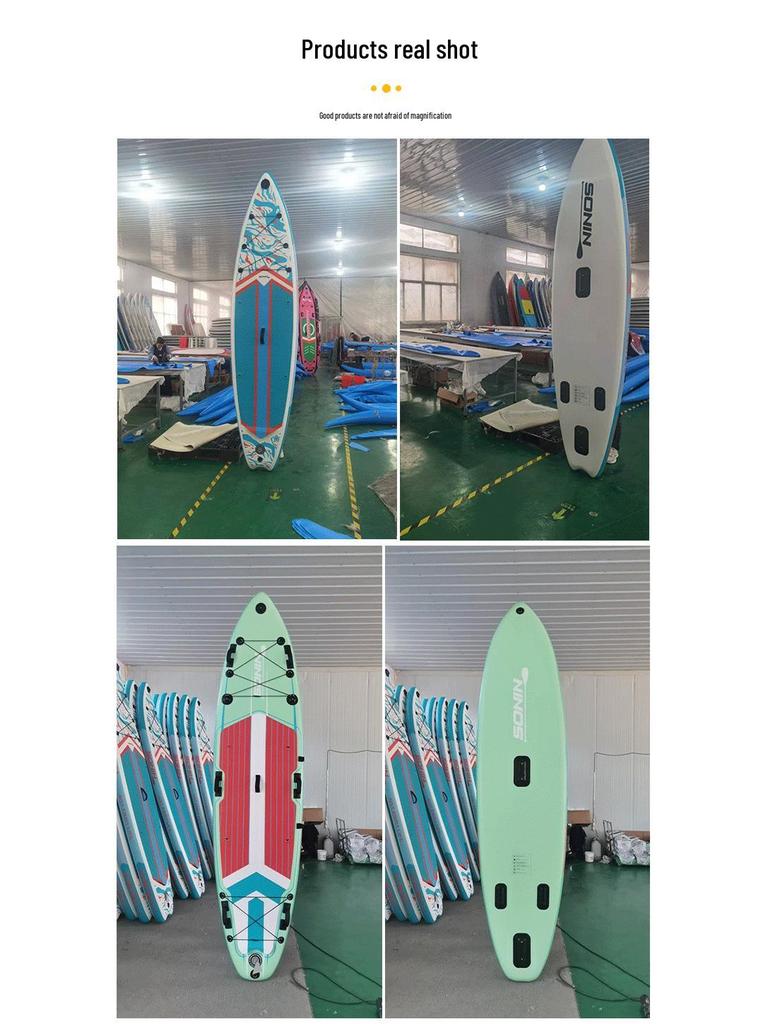 Foldable Inflatable Stand-Up Paddleboard for Surfing and Racing