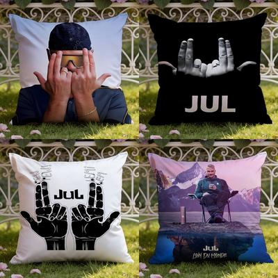 Rapper JuL C'est Pas Des Lol Cushion Cover Home & Car Dual-Scene Pillow Cover: Reversible for Premium Comfort