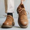 Men's Formal shoes Business leather shoes Luxury Men's Brogue Dress Shoes Carved handmade shoes high quality Wedding footwear