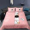 3D Cartoon Bedding Set Cat Duvet Cover Set Queen Bed Cover Set Kids Comforter Bed Linen King Size Home Textiles For Childrens