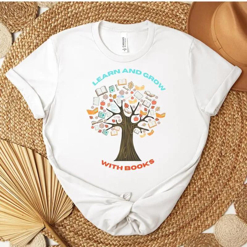 Retro Book Shirt Cute Teacher Lover Gift T Gifts Unique