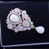 Droplet Style Brooch Simulation Pearl Coat Dress Accessories
