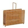 Narrow Wicker Basket Home Office Organizer, HandWoven PE Rattan Beside Sofa Storage, Apartment