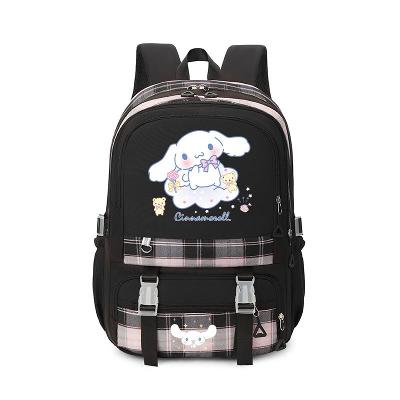 Cute Student Backpack With Schoolbag Soft Cloth Spine Guard Lightweight Large-Capacity Girls Backpack