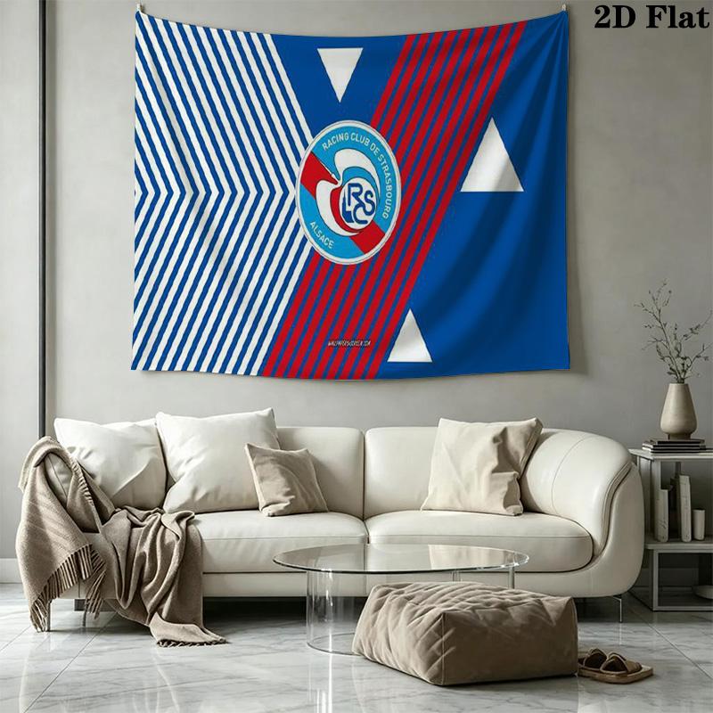 RC Strasbourg Wall Tapestry Aesthetic Wall Hanging Printed Fabric Blanket Decorative Tapestries for Bedroom Living Room Home Decor